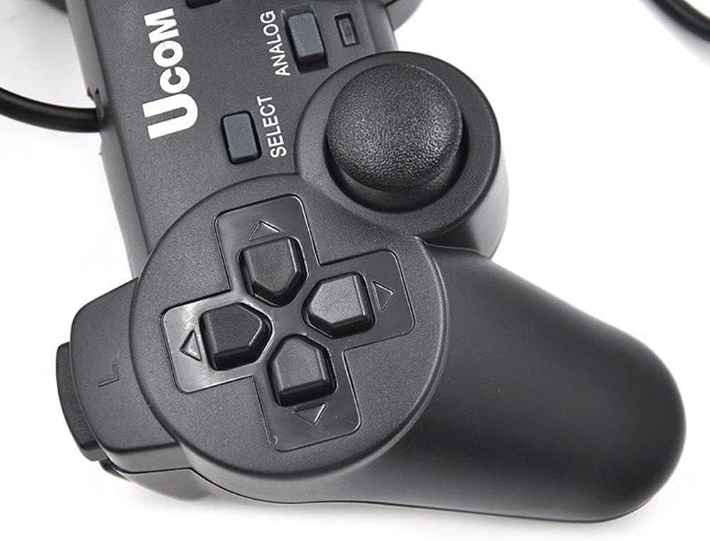 UCOM Wired USB Game Controller for PC – Dual Analogue Gamepad with Vibration & D-Pad