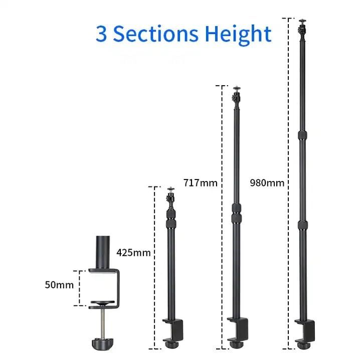 Jmary MT-49 1M Table Mount Stand for Cameras & Ring Lights