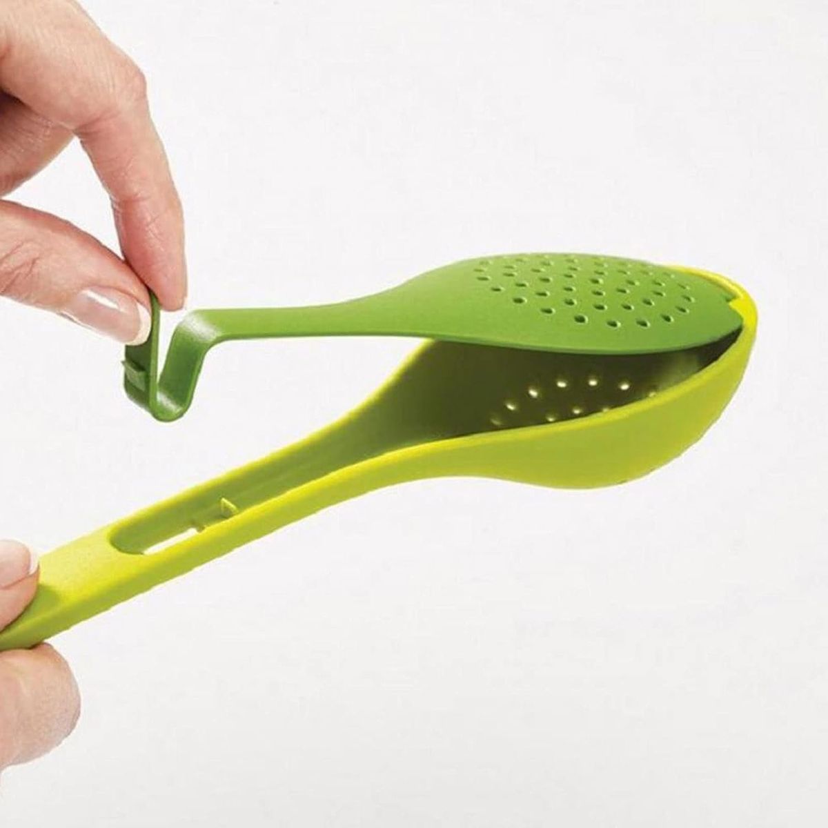 2-in-1 Plastic Herb Infusing Spoon with Herb Stripper | Flavor-Infusing Cooking Spoon