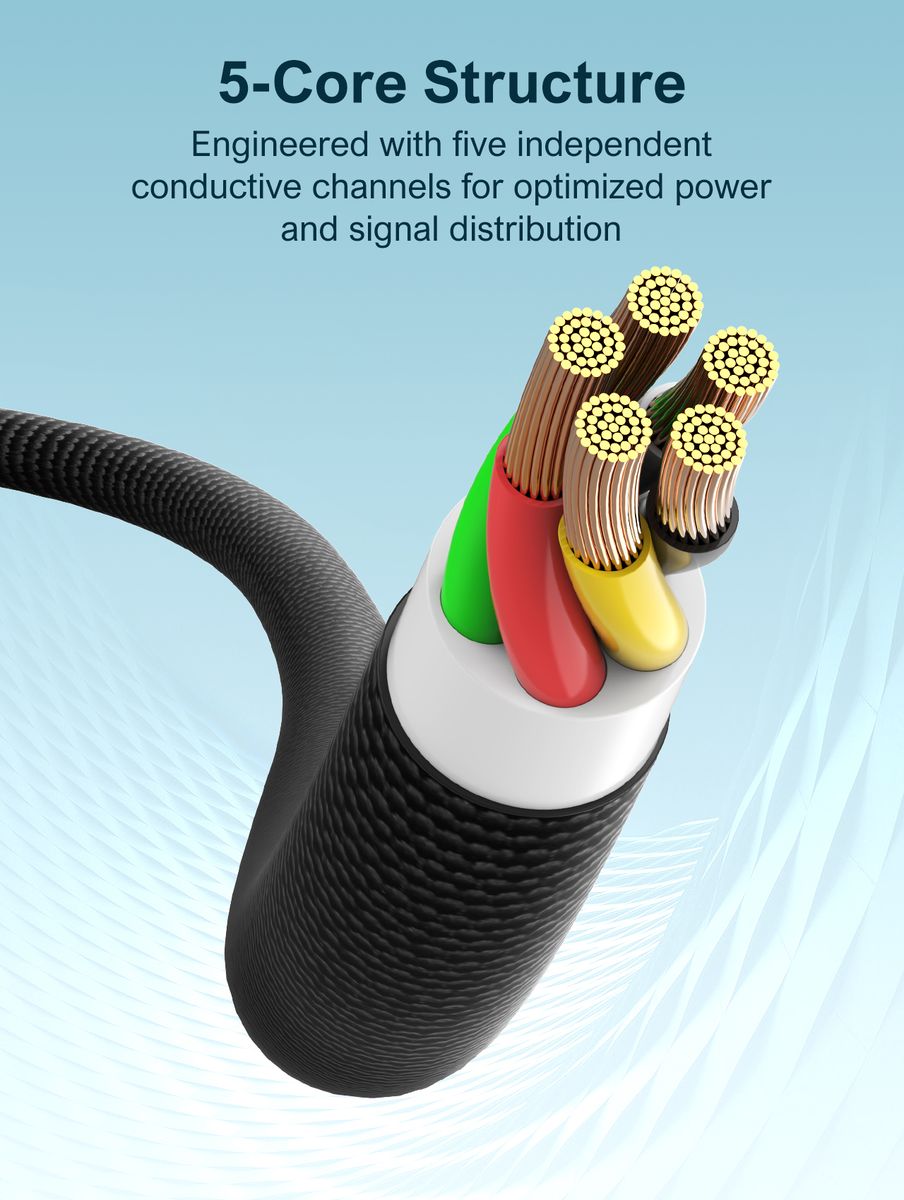 LDNIO LS351Q USB-A to USB-C 120W Fast Charging & Data Cable 1M | Braided Type-C Charging Cable
