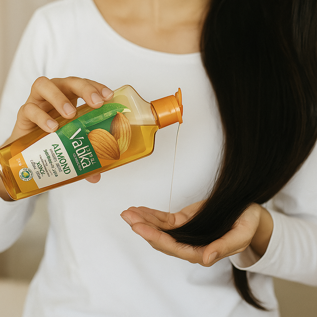 Vatika Naturals Almond Enriched Hair Oil 200ml | Softness & Shine Hair Oil with Natural Almond Extracts
