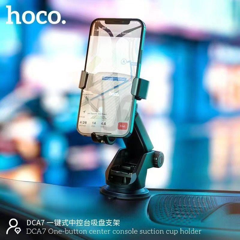 HOCO DCA7 Dashboard & Windshield Car Phone Holder with Suction Cup | 360° Adjustable Mobile Mount