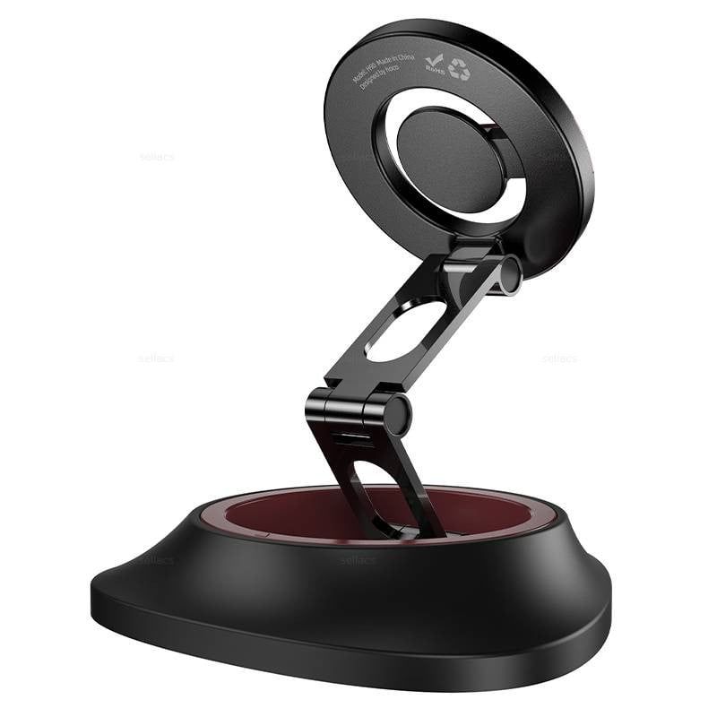 HOCO H90 Magnetic Rotatable Car Phone Holder | 360° Adjustable Strong Magnet Dashboard & Desk Mobile Mount
