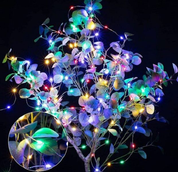 12M Solar LED String Lights 100 LEDs Waterproof Outdoor Fairy Lights for Garden, Patio, Christmas & Wedding Decor