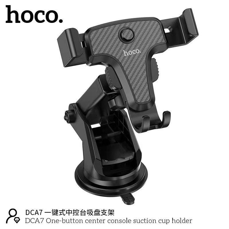 HOCO DCA7 Dashboard & Windshield Car Phone Holder with Suction Cup | 360° Adjustable Mobile Mount