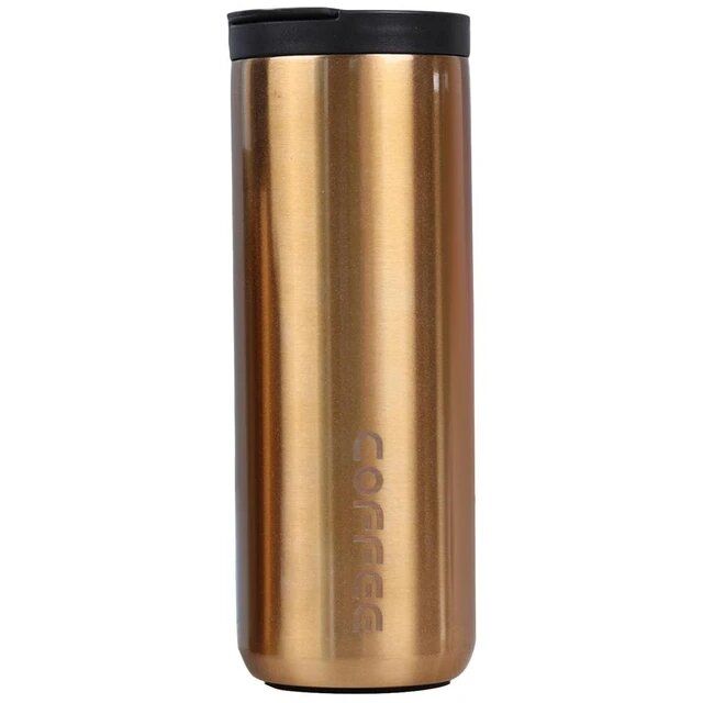 500ml Double Wall Stainless Steel Coffee Travel Mug with Leakproof Lid | Vacuum Insulated Thermal Coffee Cup - Blue