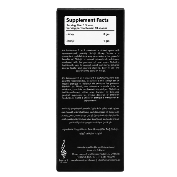 Dr. Herbalist Pure Himalayan Shilajit Honey Spoons – Fulvic Acid & Trace Minerals, 10 Spoons