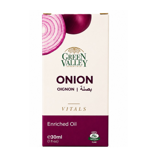 Green Valley Essentials Onion Enriched Oil 30ml – Natural Hair & Scalp Care Oil