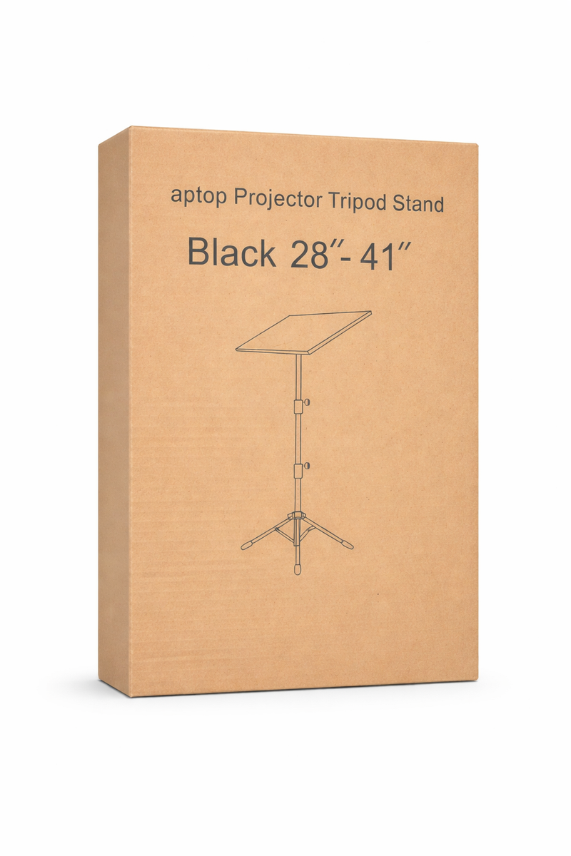 Adjustable Laptop & Projector Tripod Stand 28–41 Inch | Portable Height Adjustable Floor Stand for Laptop, Projector & DJ Equipment