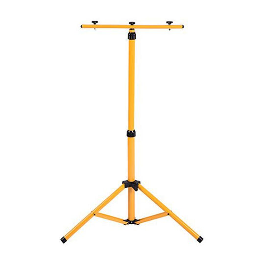Portable Telescopic Flood Light Stand Adjustable Heavy-Duty Tripod Mount for Work Lights, Construction, Garage & Outdoor Use