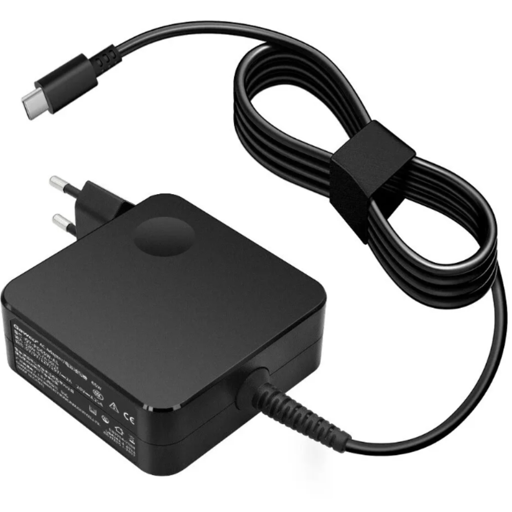Universal 65W USB-C Laptop Charger | Type-C PD Fast Charging Power Adapter Compatible with HP, Dell, Lenovo, ASUS, Acer, Huawei, MacBook & More
