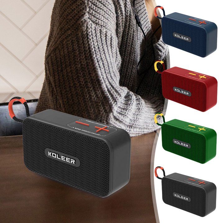 Koleer H33 Portable Bluetooth Speaker | Wireless Outdoor Speaker with AUX, TF Card, FM Radio & Deep Bass
