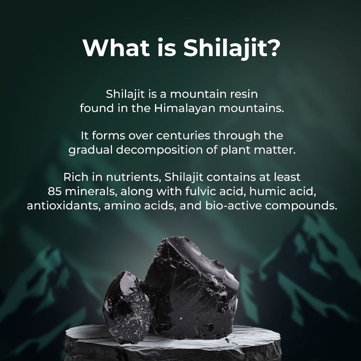 Al Khair Pure Himalayan Shilajit Resin 10g | Premium Mountain Resin with Fulvic Acid & Trace Minerals