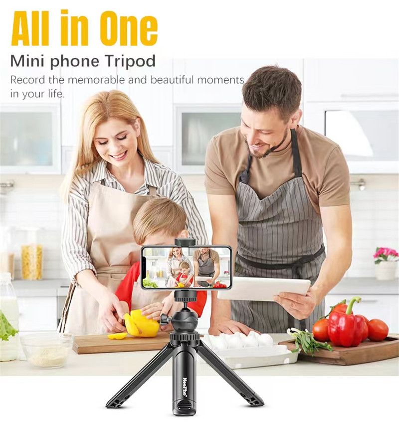 NeePho NP-999 Adjustable Tripod Stand with Phone Holder | Portable Mini Tripod for Mobile, Camera & GoPro