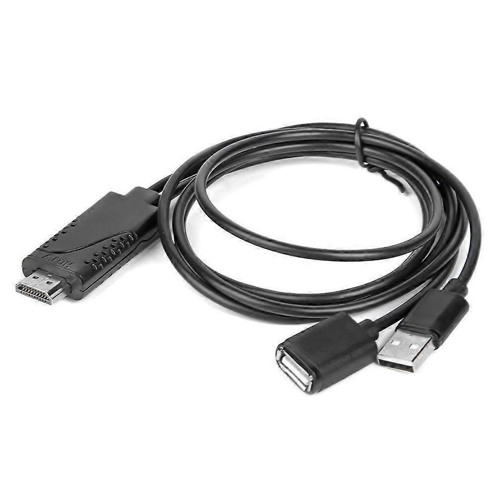 USB Phone to HDMI Display Adapter Cable | USB to HDMI TV Adapter with Full HD 1080P Video Output for Android Phone, TV & Monitor