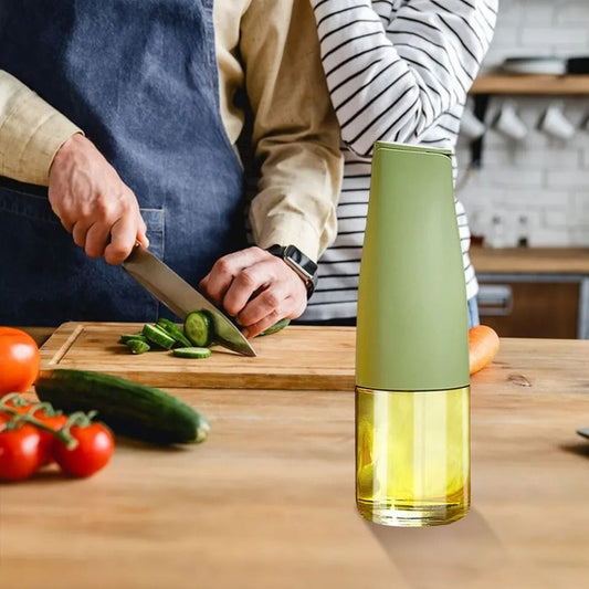 Glass Cooking Oil Dispenser Bottle with Precision Pour Spout | Leakproof Olive Oil & Vinegar Bottle