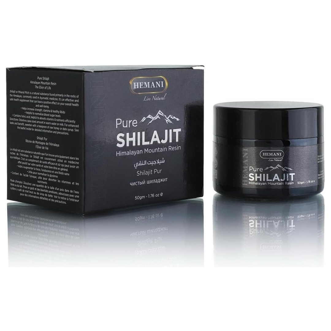 Hemani Pure Himalayan Shilajit Resin 50g (Pack of 2) | Natural Mineral Resin Supplement