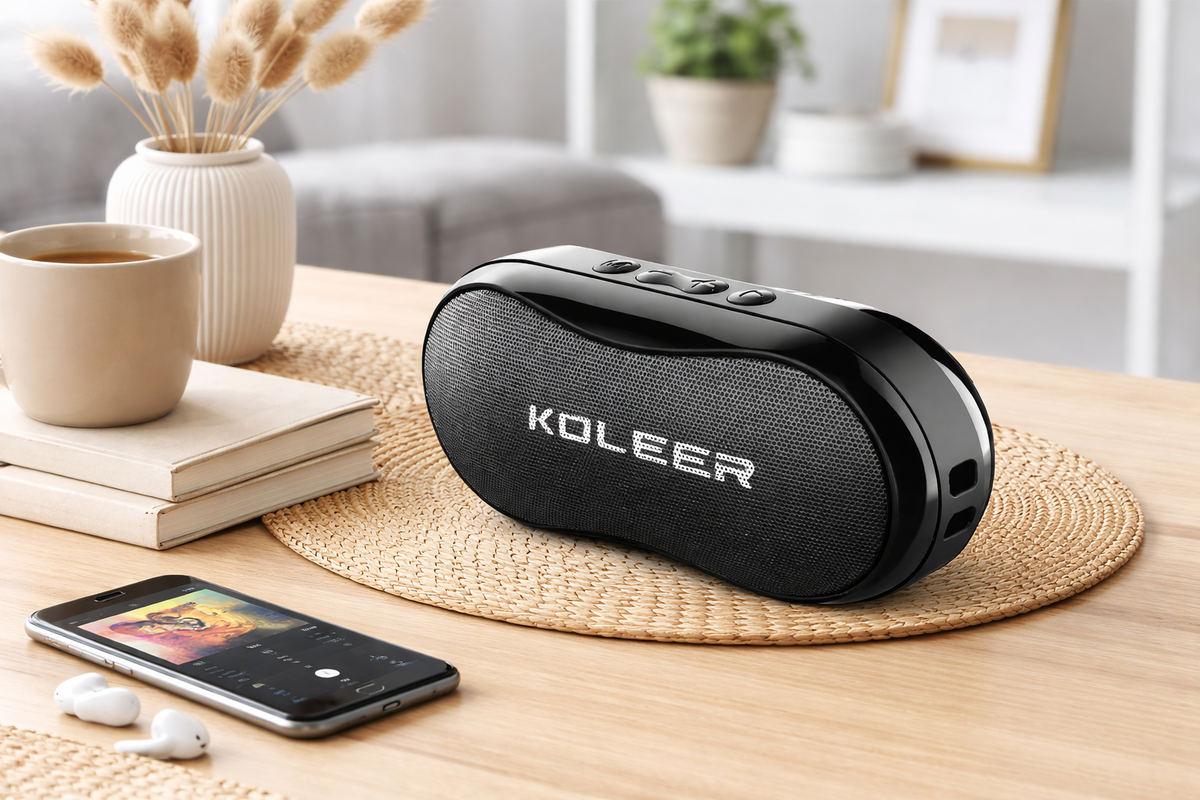 Koleer S29 Portable Bluetooth Speaker | Wireless Mini Speaker with Deep Bass, USB, AUX, TF Card & FM Radio