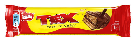 Nestle TEX Mini Chocolate Bars 24 x 18g Display Box | Crispy Wafer Chocolate