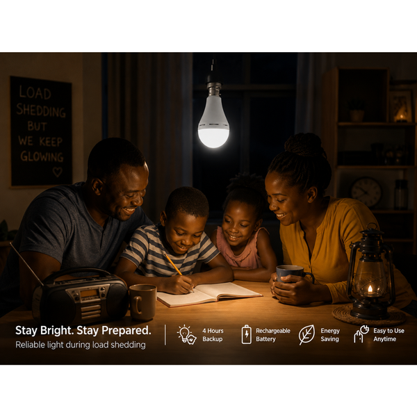 FineBlue 15W Rechargeable LED Smart Bulb B22 Emergency Loadshedding Light – 2 Pack