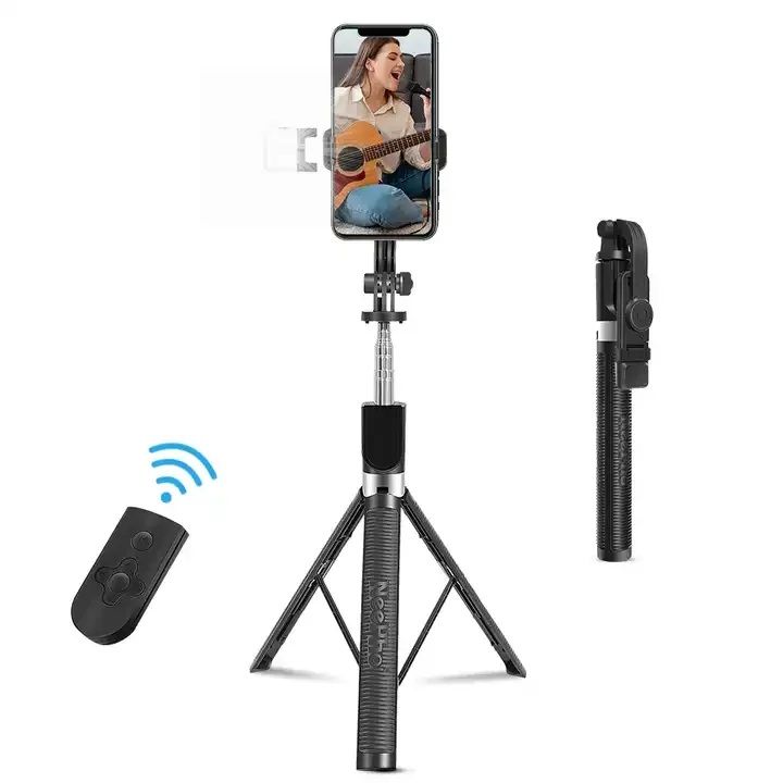 P170S Bluetooth Selfie Stick Tripod with Wireless Remote | Extendable Phone Tripod Stand for iPhone & Android