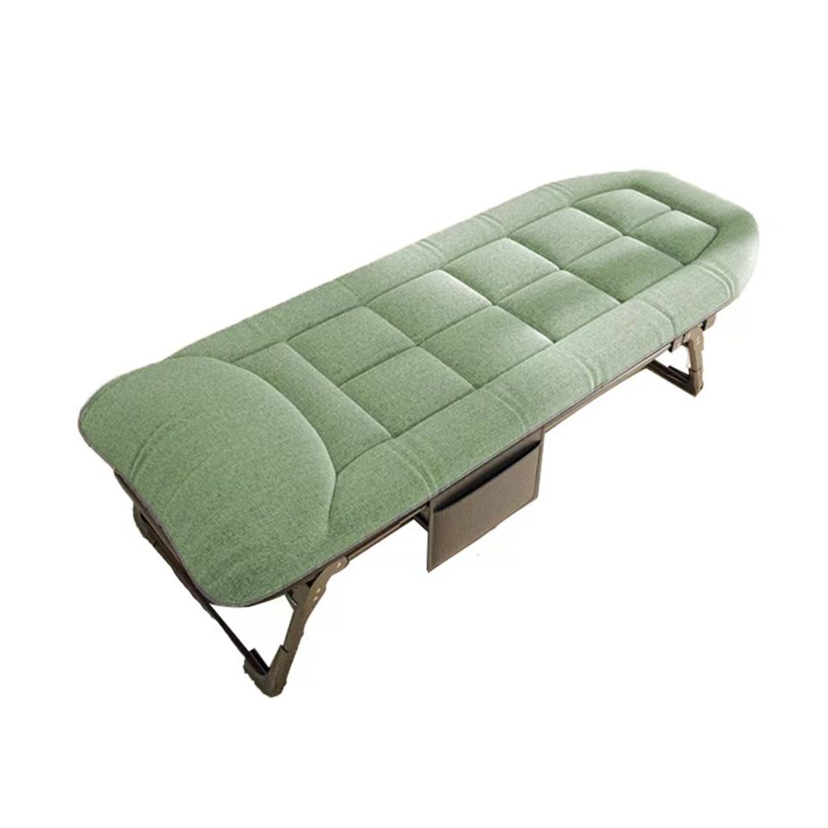 i-FB-002 Folding Camp Bed with Mattress & Pillow | Portable Foldable Sleeping Cot for Camping, Office & Home