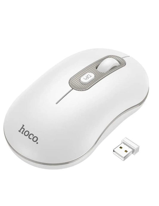 HOCO GM21 2.4G Wireless Business Mouse | Ergonomic Silent Optical Mouse with Adjustable DPI for Laptop, PC, Smart TV & Office Use