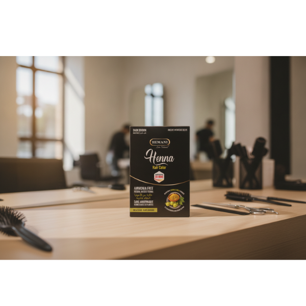 Hemani Black Henna Hair Colour 60g – Ammonia-Free Herbal Hair Dye with Amla