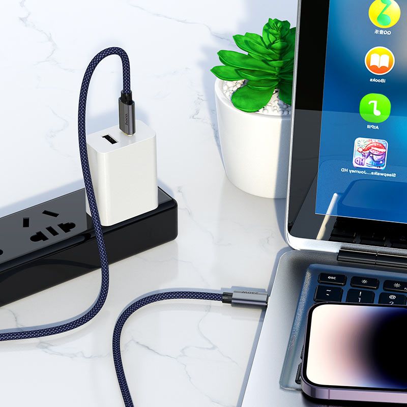 HOCO U134 USB-C to USB-C 240W PD 3.1 Fast Charging Cable 1.8M | Braided Data Sync Cable