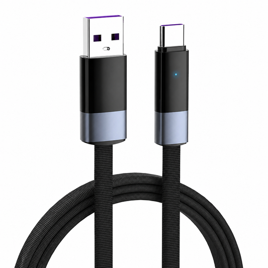 LDNIO LS241Q USB-C to USB-C 100W Fast Charging Cable 1M | PD Fast Charge & 480Mbps Data Sync Nylon Braided Cord