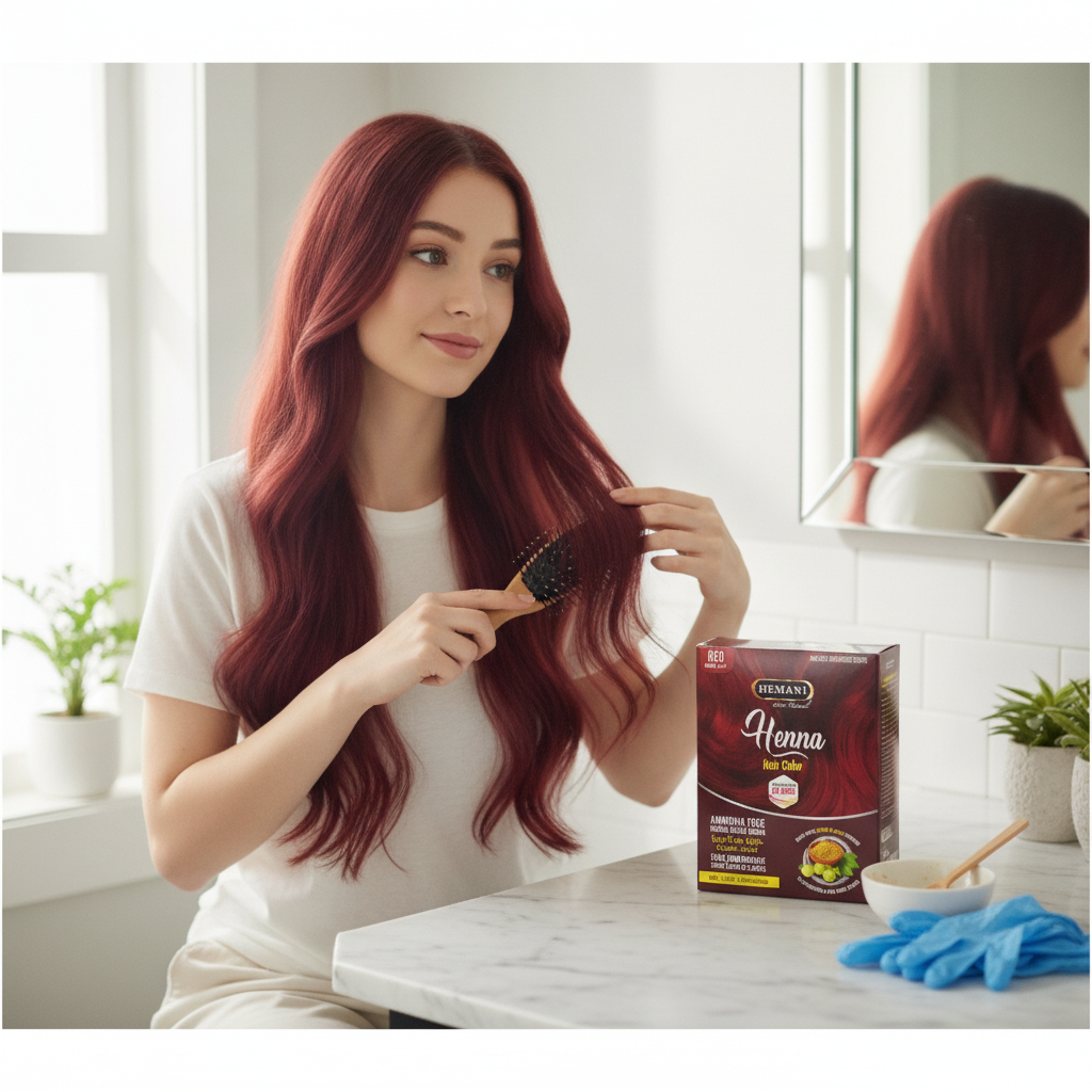 Hemani Black Henna Hair Colour 60g – Ammonia-Free Herbal Hair Dye with Amla