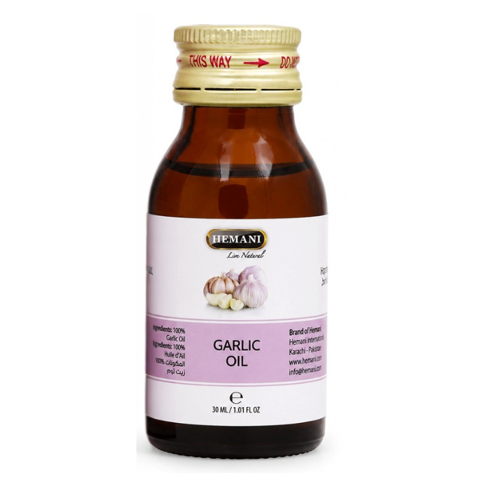 Hemani Garlic Oil 30ml - 100% Pure Natural Garlic Oil for Hair, Scalp & Skin Care