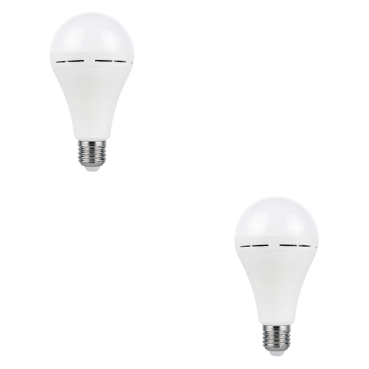 FineBlue 20W Rechargeable LED Emergency Bulb E27 – Load Shedding Backup Light with Battery | 2 Pack