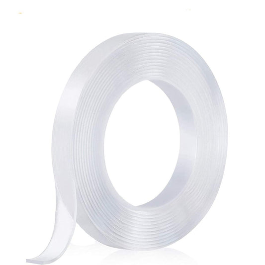 Ivy Grip Tape 5M Reusable Double-Sided Nano Adhesive Tape | Washable & Removable Heavy Duty Clear Mounting Tape