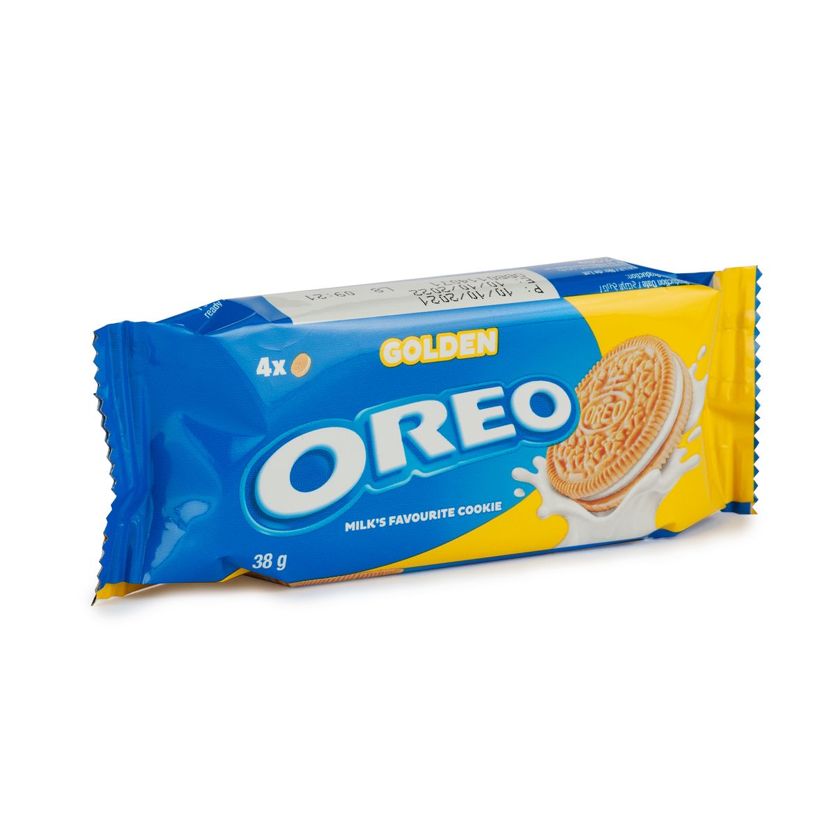 Oreo Golden Vanilla Sandwich Biscuits 38g Multipack | 16 Individually Wrapped Cookie Packs