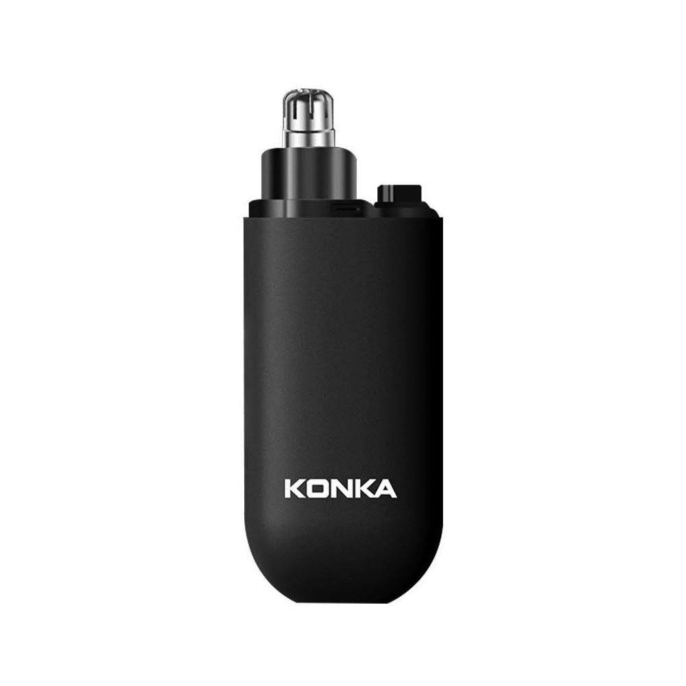 KONKA Rechargeable Nose & Ear Hair Trimmer - Portable Precision Grooming Tool for Men & Women