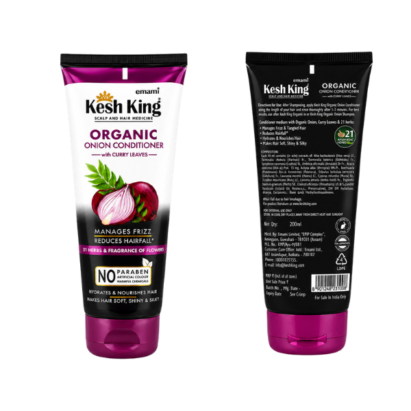 Kesh King Organic Onion Conditioner with Curry Leaves for Hair 200ml