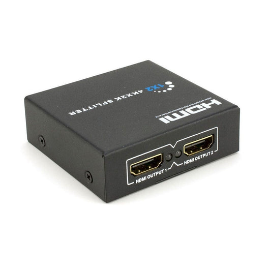 HDMI Splitter 1 In 2 Out 4K x 2K Ultra HD | HDMI 1x2 Splitter with 3D & Full HD 1080P Support | Plug & Play HDMI Adapter