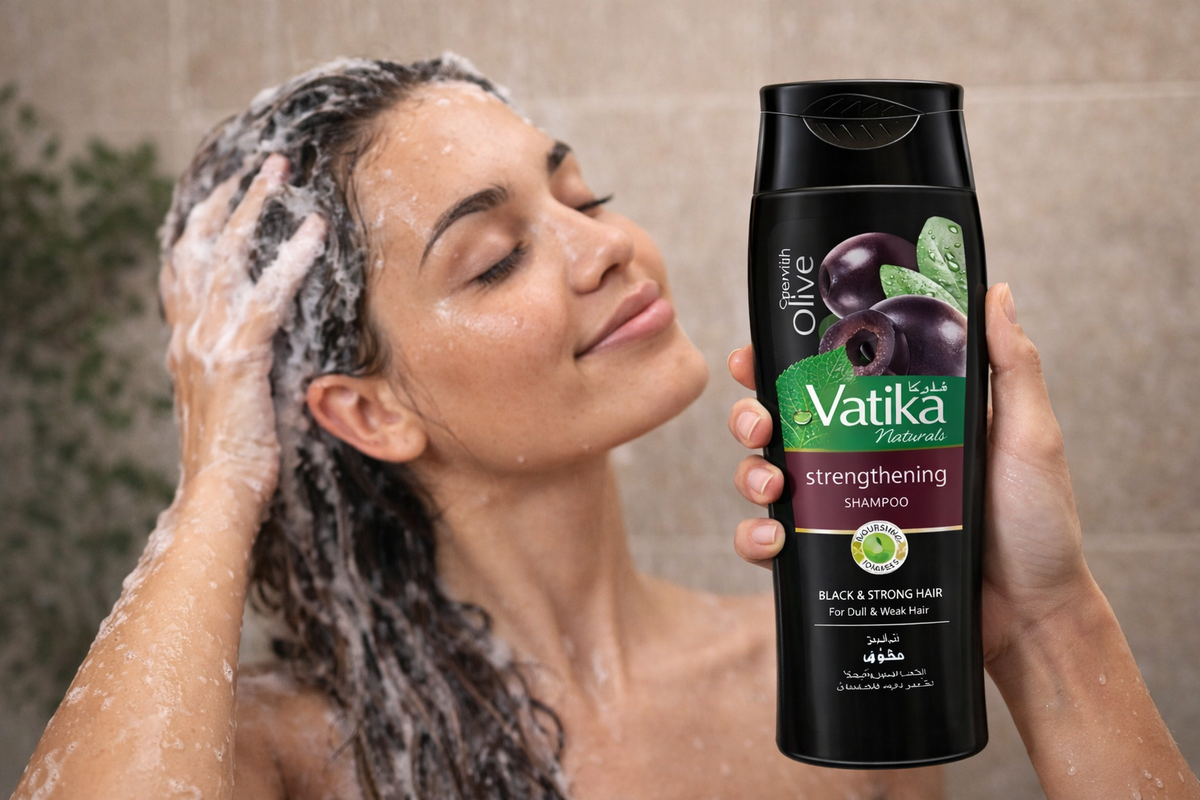 Vatika Naturals Olive Strengthening Shampoo 400ml | Nourishing Shampoo for Weak & Dull Hair