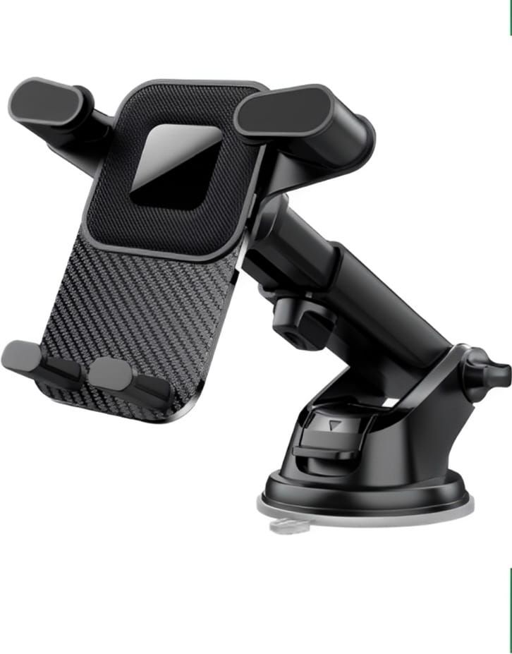 VIPLATINA VH44 Adjustable Car Phone Holder with Suction Cup, Telescopic Arm & 360° Rotation