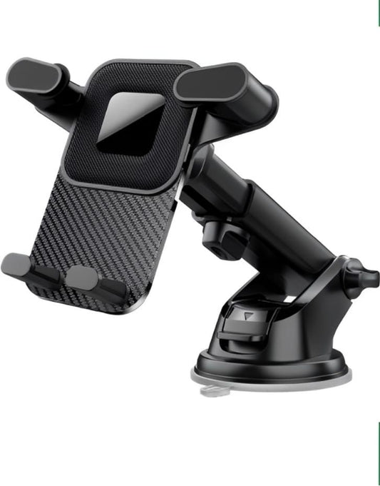 VIPLATINA VH44 Adjustable Car Phone Holder with Suction Cup, Telescopic Arm & 360° Rotation