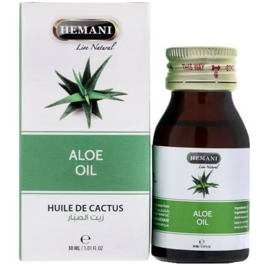 Hemani Aloe Oil 30ml | Natural Aloe Vera Oil for Hair, Skin & Massage Care