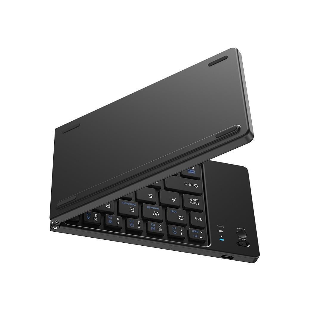 XO KB-11 Wireless Folding Bluetooth Keyboard 66 Keys | Portable Rechargeable Keyboard for iPad, Tablet, Android, iPhone, Windows & Mac