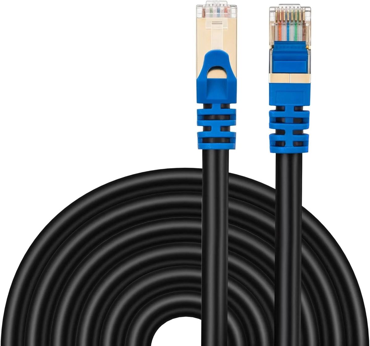 GLINK CAT7 Ethernet LAN Cable 10Gbps High-Speed RJ45 Network Cable 600MHz Shielded Internet Cable for PC, Laptop, Router & Gaming