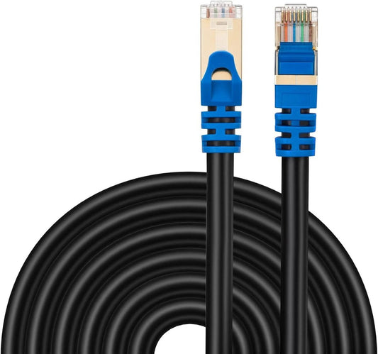 GLINK CAT7 Ethernet LAN Cable 10Gbps High-Speed RJ45 Network Cable 600MHz Shielded Internet Cable for PC, Laptop, Router & Gaming