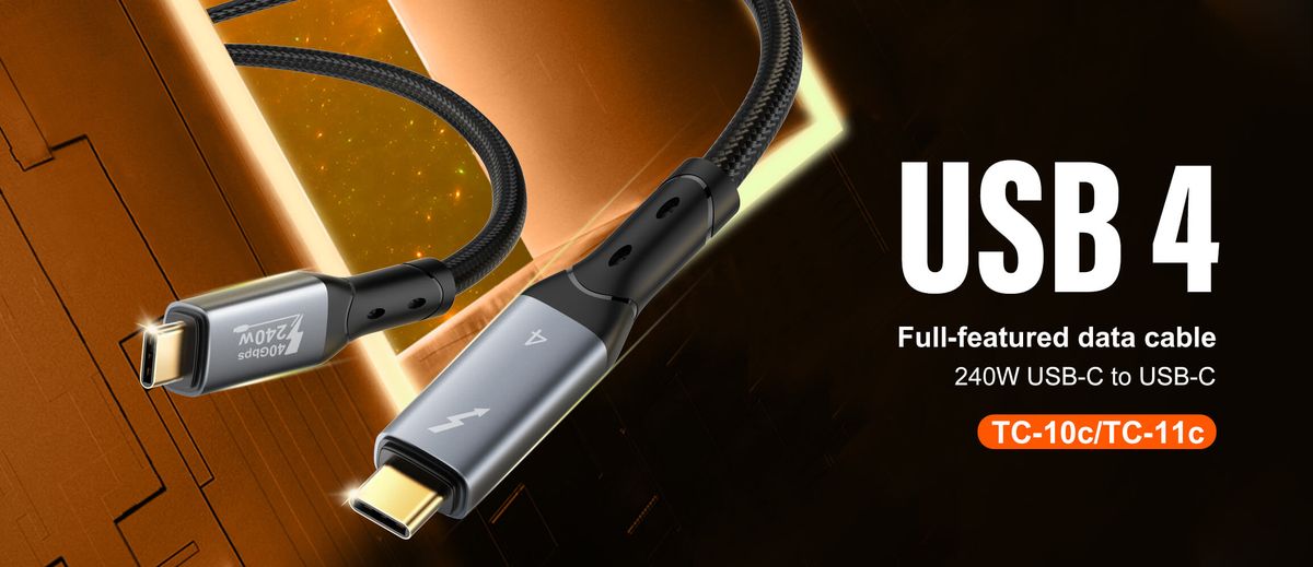 LDNIO TC-10C 240W USB-C to USB-C Fast Charging Cable | 40Gbps Data Transfer, 8K Video, PD 3.1 (0.5M)