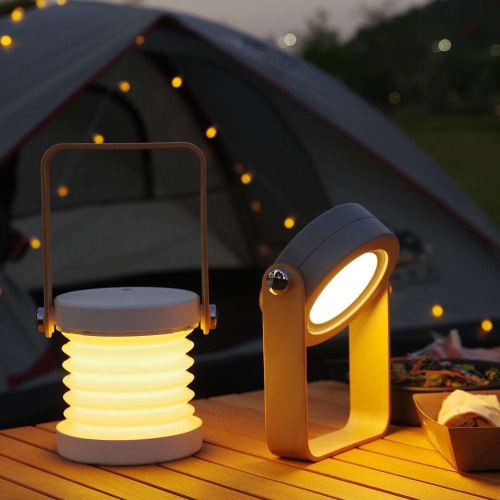 HOCO DL23 Rechargeable LED Camping Lantern – Foldable Portable Emergency Light with 3 Lighting Modes