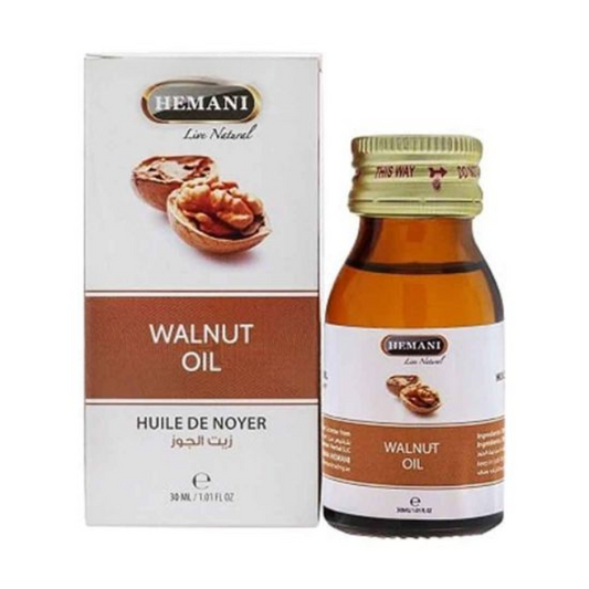 Hemani Walnut Oil 30ml | 100% Natural Multipurpose Oil for Hair & Skin Care