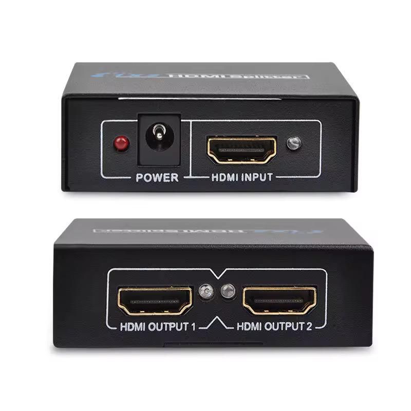 HDMI Splitter 1x2 1080P Full HD 3D – 1 Input 2 Output HDMI Signal Splitter with Dual Display Support