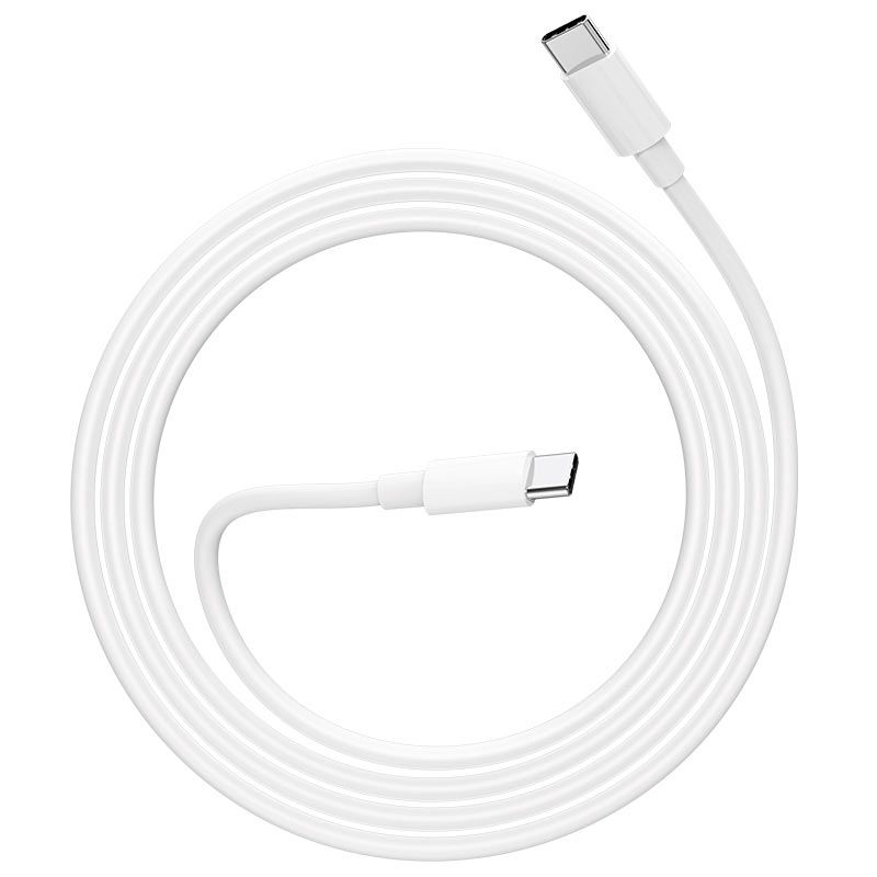 HOCO X51 USB-C to USB-C 100W PD Fast Charging Cable 1M | Type-C Data Sync Cable for MacBook, Laptop, iPhone 15/16, Samsung & Tablets - White
